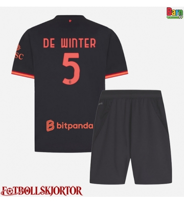 AC Milan Koni De Winter #5 Tredje Kläder Barn 2026-27 Kortärmad (+ Korta byxor)